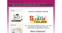 Desktop Screenshot of dueckssewing.com